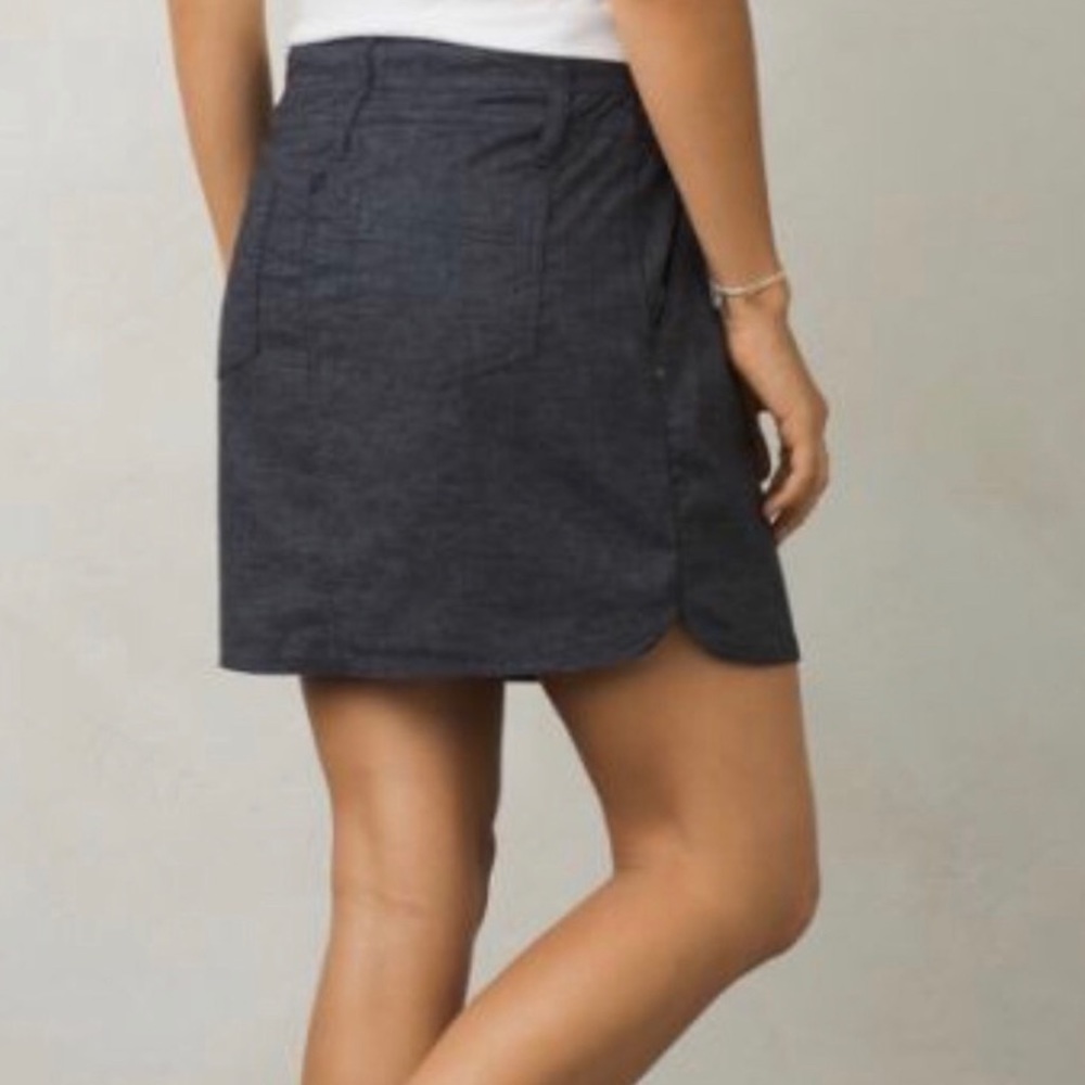 PRANA Grey Stretch Lizbeth Skirt